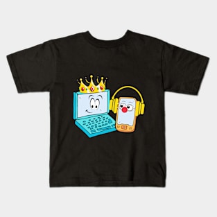 Laptop and phone Kids T-Shirt